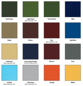 SportMaster Tennis Court Colors