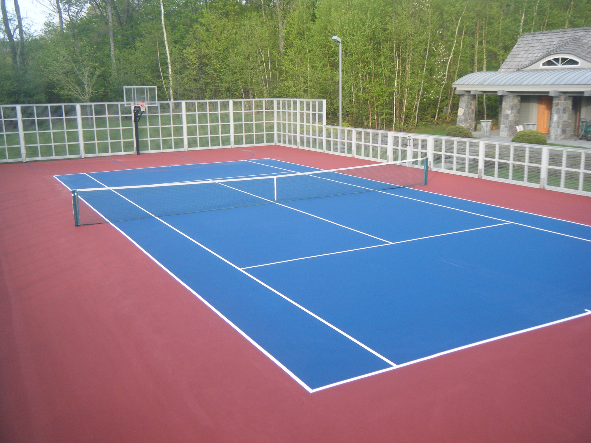 Backyard Tennis & Basketball Courts ME