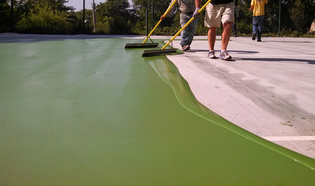 Tennis Court Painting Michigan