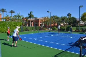 Pickleball Courts with Blended Lines