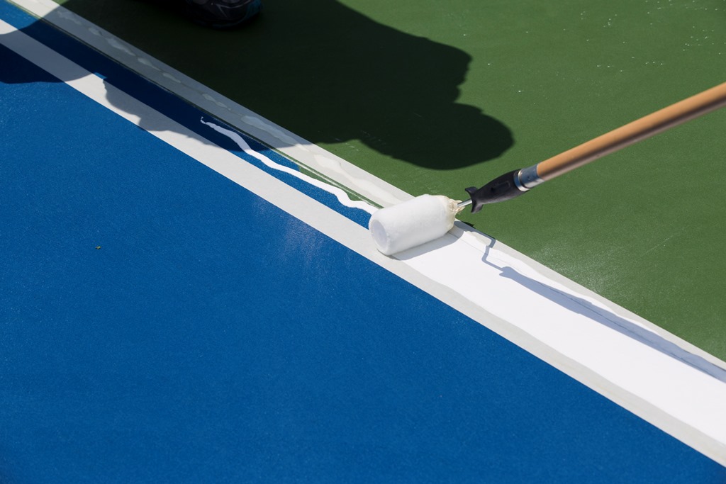 Painting A Tennis Court Cincy and Dayton