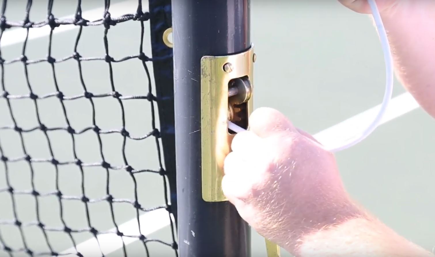 Tennis Net Covered Crank