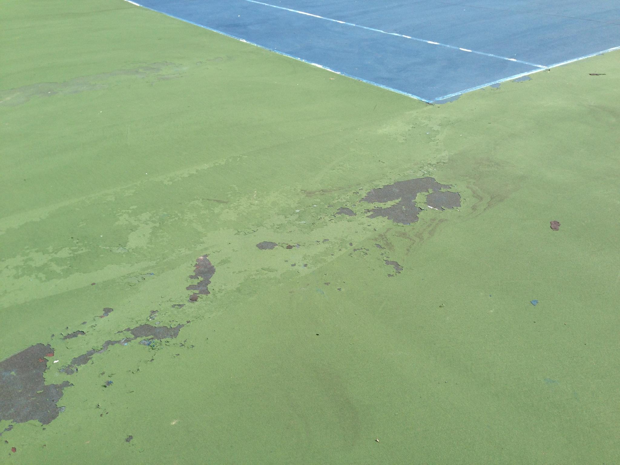 Tennis Court Coating Failure