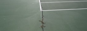 Tennis court crack repair in New Jersey
