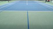 Pickleball Court Lines on Tennis Court