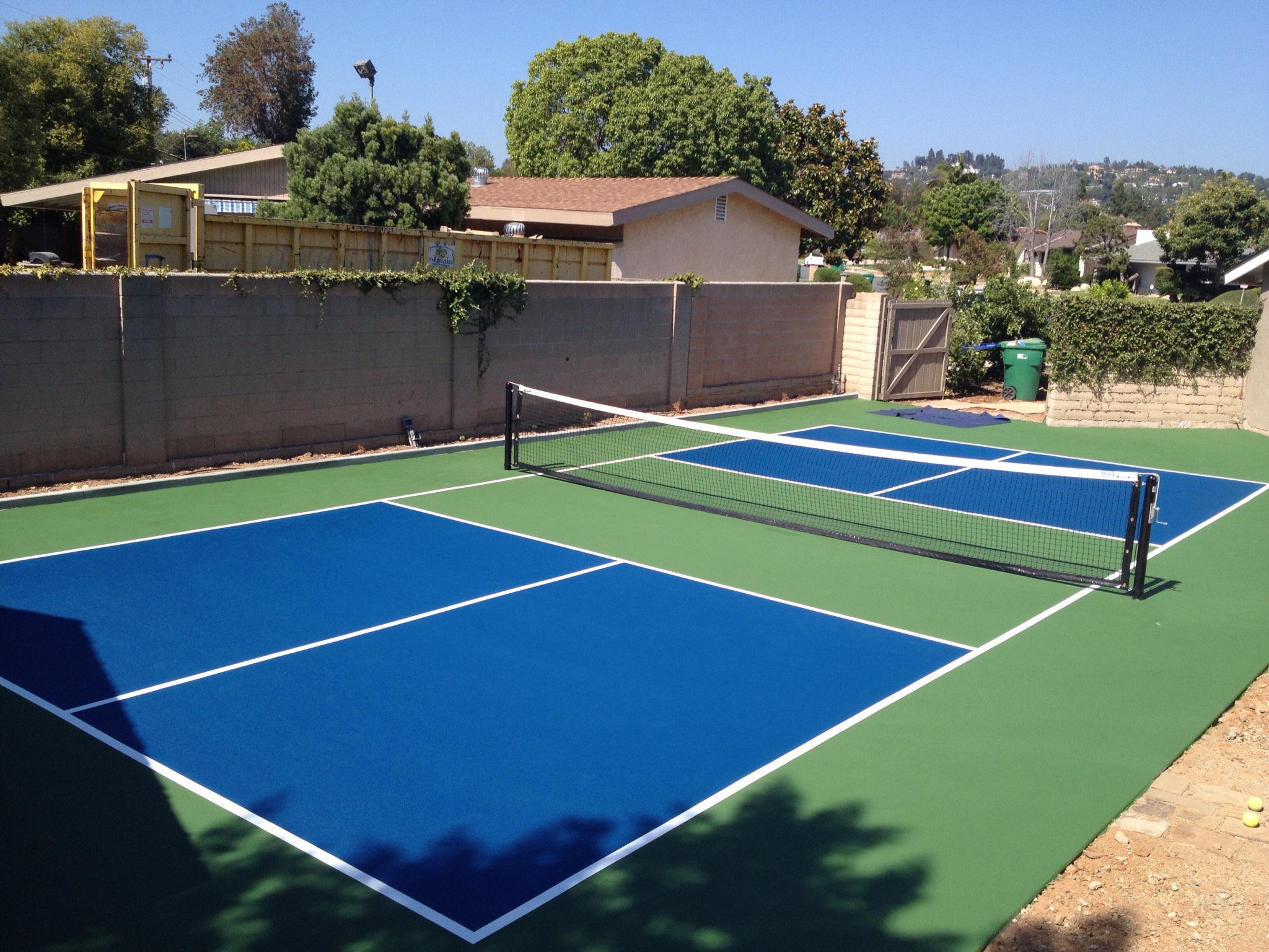 pickleball court backyard paint tennis courts diy outdoor sports play private basketball patio sport coatings sportmaster concrete painting played surfaces