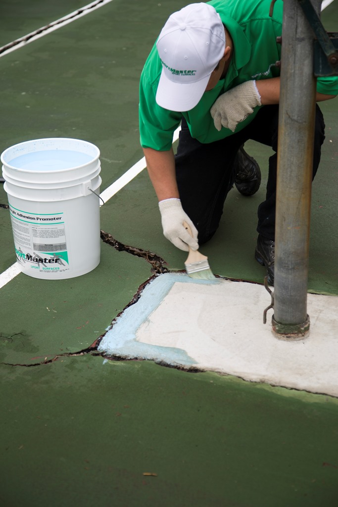 Net Post Footer Cracks