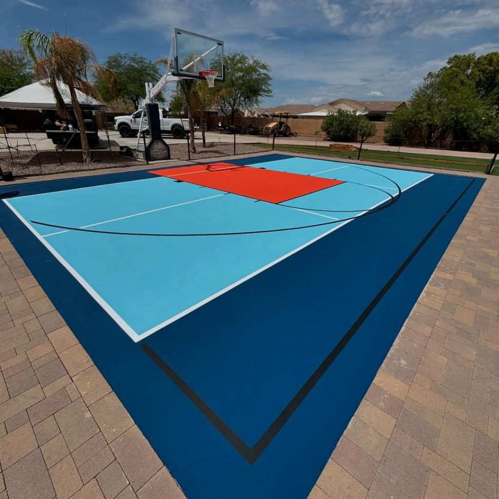 Basketball Pickleball Court Combo